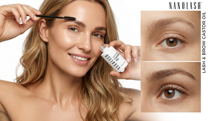 nanolash huile de ricin sur les cils